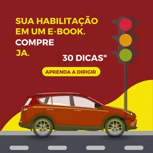 Imagem de capa para o Ebook 30 dicas para você aprender a dirigir.