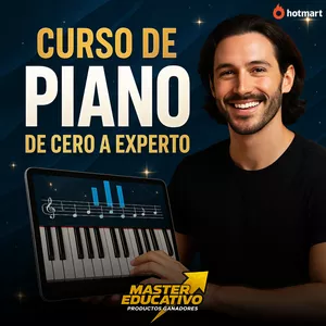 Imagen de portada para Ebook CURSO DE PIANO DE CERO A EXPERTO