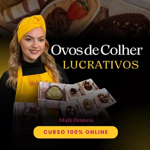 Imagem de capa para o Curso online Ovos de Colher Lucrativos - Mafe Donuts 
