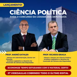 Imagem de capa para o Curso online Curso Preparatório em Ciência Política para Concurso da Câmara dos Deputados