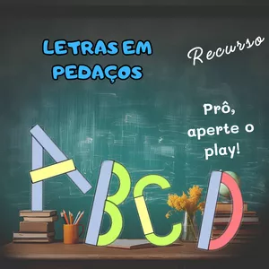 Imagem de capa para o Ebook Letras em pedaços passo a passo