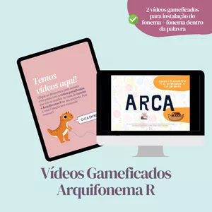 Imagem de capa para o Ebook Vídeos Gameficados do Arquifonema R - parte da Coleção do Arquifonema R