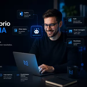 Imagem do curso Crie Seu Agente de Inteligência Artificial do Zero, Sem Código
