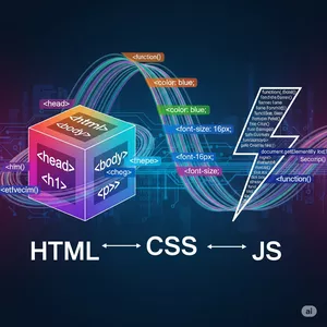Imagem de capa para o Ebook Html 5, CSS 3, java Script