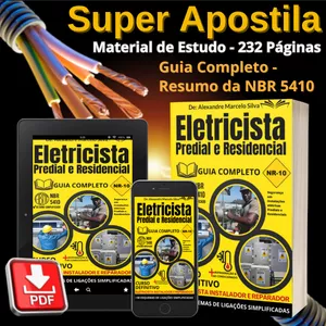 Imagem de capa para o Ebook APOSTILA TÉCNICA DO CURSO: ELETRICISTA INSTALADOR E REPARADOR com Refrigeração e Ar Condicionado 