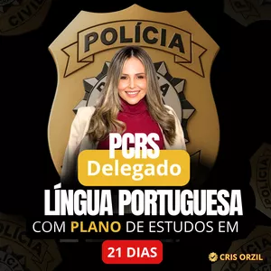 Imagem de capa para o Curso online Português para DELEGADO da PCRS - Método Português 21 Dias