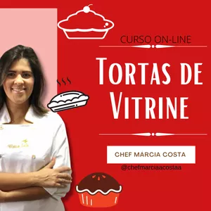 Imagem de capa para o Curso online Tortas de Vitrine