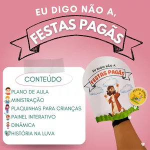 Imagem de capa para o Ebook KIT EU DIGO NÃO A, FESTAS PAGÃS | MATERIAL CRISTÃO 