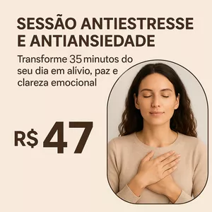 Imagem de capa para o Serviço online Sessão antistress e ansiedade - 35 minutos