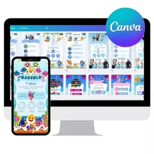 Imagen de portada para Curso online Kit editable para fiestas — crea, diseña y decora a tu estilo