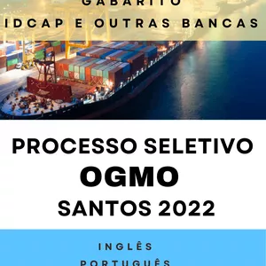 Imagem de capa para o Ebook PROCESSO SELETIVO OGMO SANTOS 2022 - 300 QUESTÕES COM GABARITO