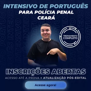 Imagem de capa para o Curso online Intensivo de Português para Polícia Penal Ceará