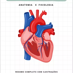 Imagem de capa para o Ebook Apostila Completa Sistema Cardiovascular 🫀 