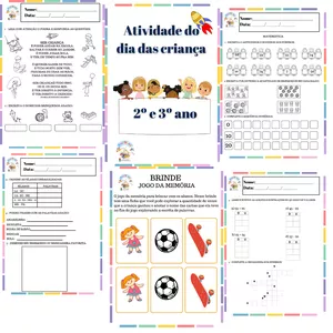 Imagem de capa para o Ebook Atividade dia das crianças - 2º e 3º ano