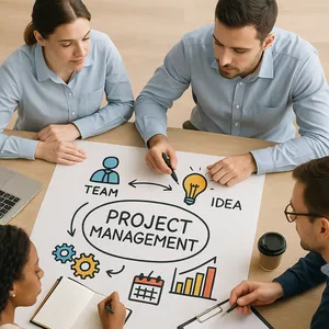 Imagem de capa para o Curso online Gestão de Projetos do Zero: Etapa 1 – Fundamentos