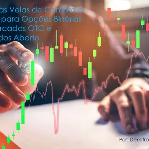 Imagem de capa para o Ebook Guia das Velas de Compra e Venda para Opções Binárias em Mercados OTC e Mercados Aberto 