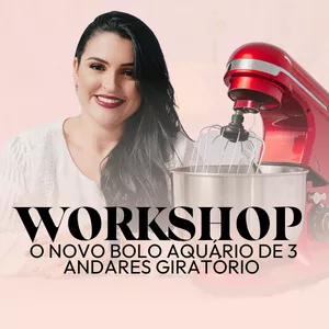 Imagem de capa para o Evento online O novo Bolo aquário de 3 andares giratório 