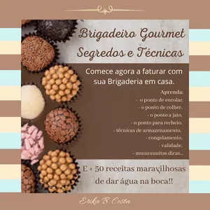 Imagem de capa para o Ebook Brigadeiro Gourmet Segredos e Técnicas