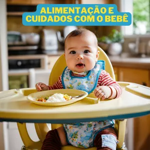Imagem de capa para o Ebook Alimentação e Cuidados com o Bebê