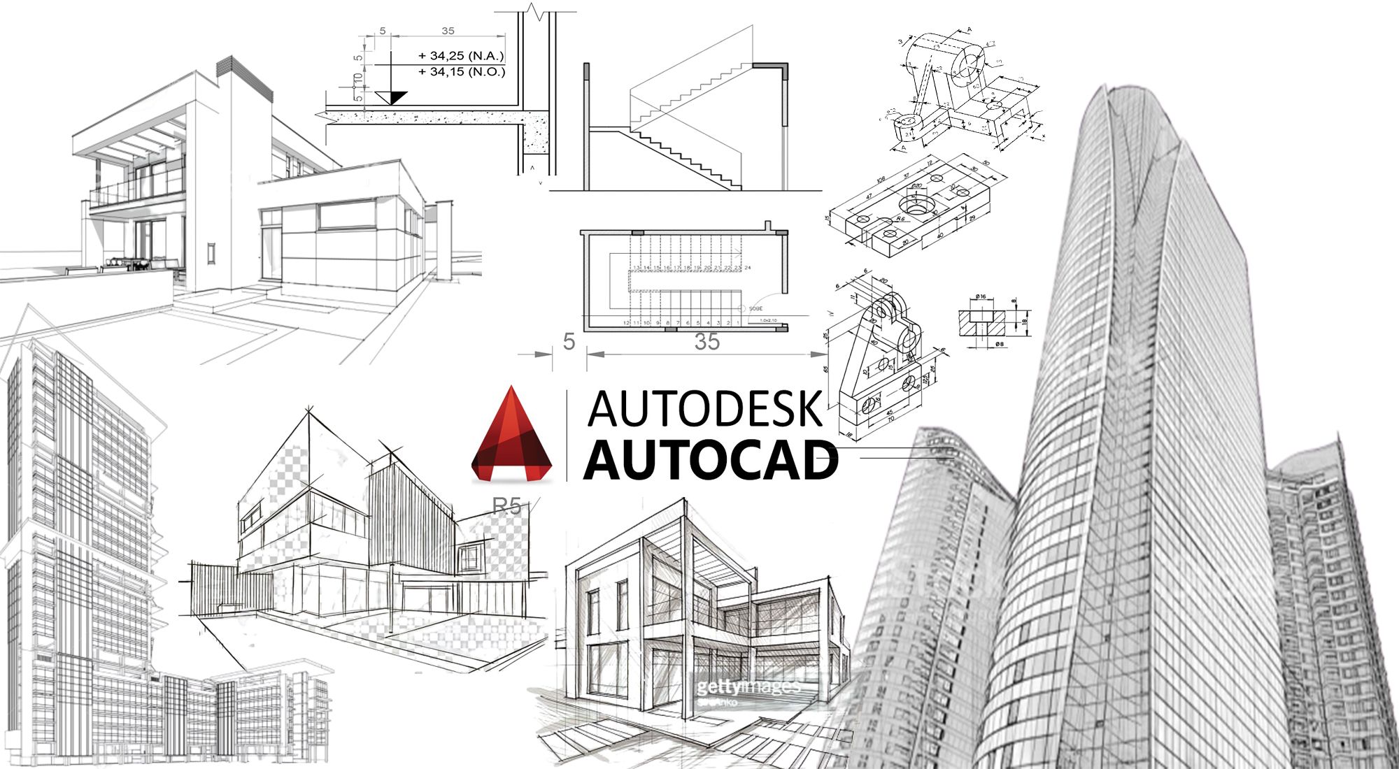 Imagem do curso Curso de Autocad 2D e 3D do zero ao profissional