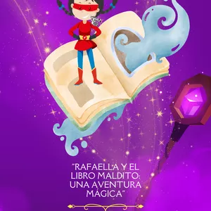 Cover image for Ebook "Rafaella y and the cursed book: a magical adventure" Bilingual Tale Spanish-English