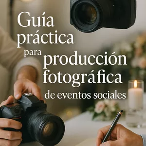Imagen de portada para Ebook Guia practica de producción para fotografia de eventos sociales