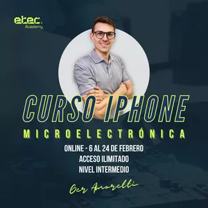 Imagen de portada para Curso online Curso de Microelectrónica iPhone Febrero 2023