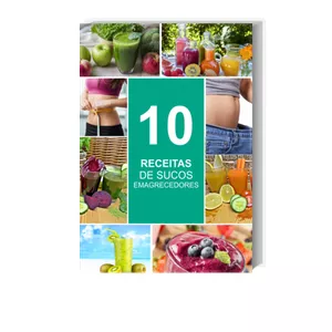 Imagem de capa para o Ebook 10 RECEITAS SUCOS SAUDÁVEIS