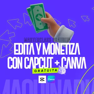 Imagen de portada para Curso online Masterclass: Edita y Monetiza con CAPCUT