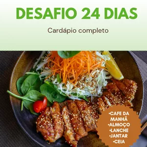 Imagem de capa para o Ebook Desafio 24 dias de alimentação saudável