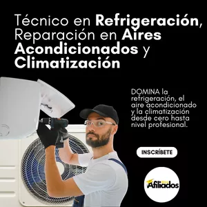 Imagen de portada para Curso online ▶ Técnico en Refrigeración, Reparación en Aires Acondicionados y Climatización