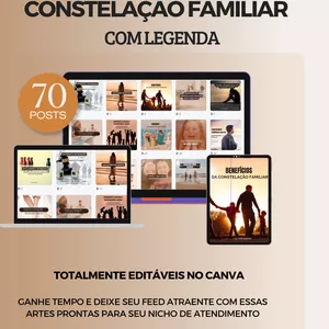 Imagem de capa para o Ebook 70 POSTS PARA CONSTELAÇÃO FAMILIAR 