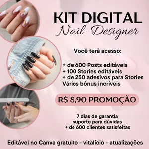 Imagem de capa para o Curso online Kit Digital Nail Designer