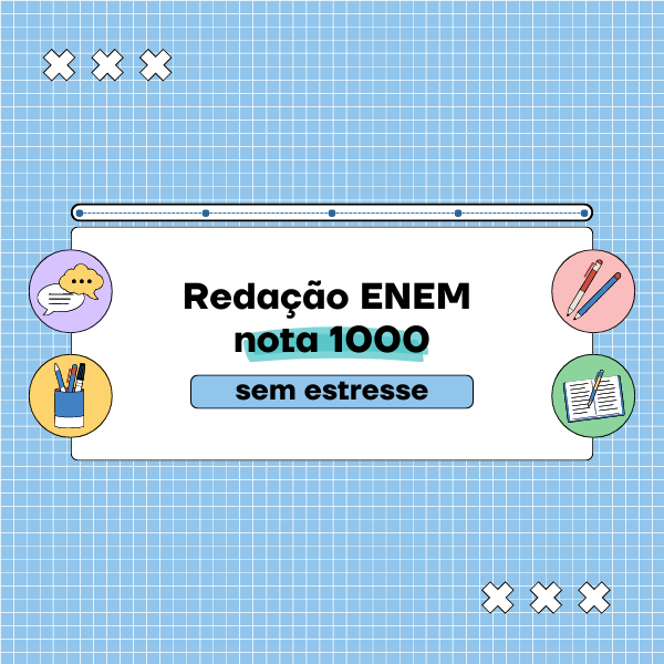 Imagem do curso Redação Enem nota 1000 sem Estresse