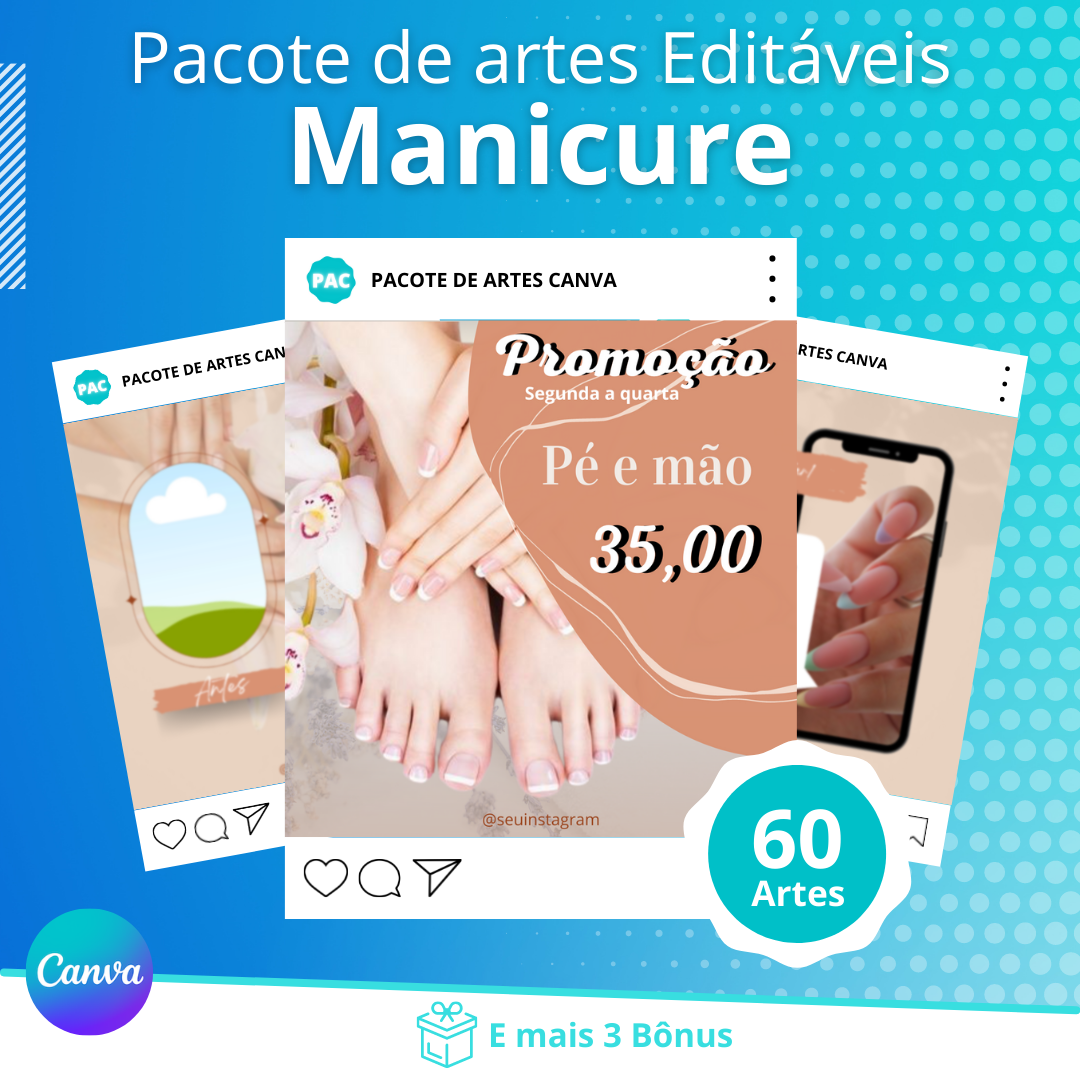 ARTES PARA MANICURE (CANVA) por CTRL Produtos