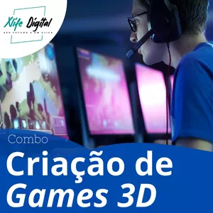 Imagem principal do produto Curso Criação de Games 3D Completo - COMBO