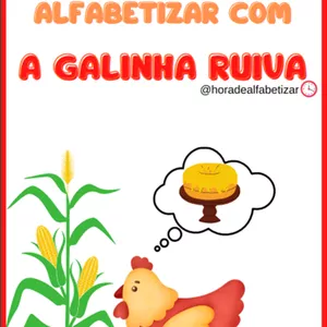 Imagem de capa para o Ebook Sequência didática - A galinha ruiva 