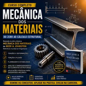 Imagem do curso Mecânica dos Materiais – Do Zero ao Cálculo Estrutural