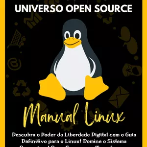 Imagem de capa para o Ebook manual linux