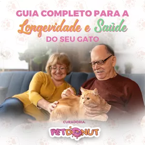 Imagem de capa para o Ebook Guia Completo para a Longevidade e Saúde do seu Gato