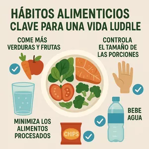 Imagen de portada para Ebook Hábitos Alimenticios Clave para una Vida Saludable