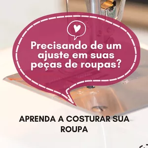 Imagem de capa para o Ebook Aprenda a costurar sua roupa 
