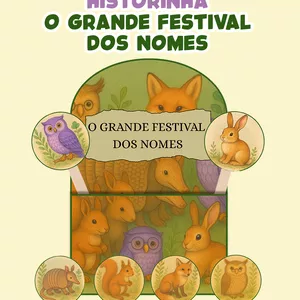 Imagem de capa para o Ebook O Grande Festival dos Nomes - Historinha Infantil