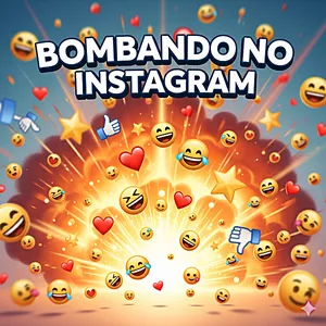 Imagem de capa para o Ebook Bombando no Instagram