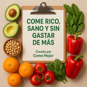 Imagen de portada para Ebook Come Rico, Sano y Sin Gastar de Más