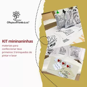 Imagem de capa para o Curso online KIT experiência: 3 MININANINHAS de pintar e lavar