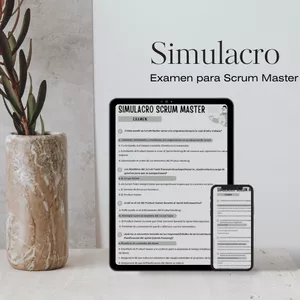 Imagen de portada para Ebook Simulacro examen  certificación Scrum master