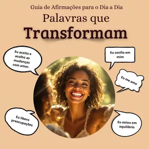 Imagem de capa para o Ebook Palavras que Transformam: Guia de Afirmações para o Dia a Dia