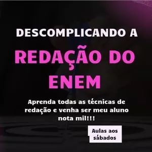 Imagem de capa para o Curso online Curso "Descomplicando a Redação do Enem", pela professora Maria Flor