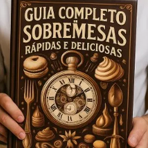 Imagem de capa para o Ebook GUIA COMPLETO DE SOBREMESAS